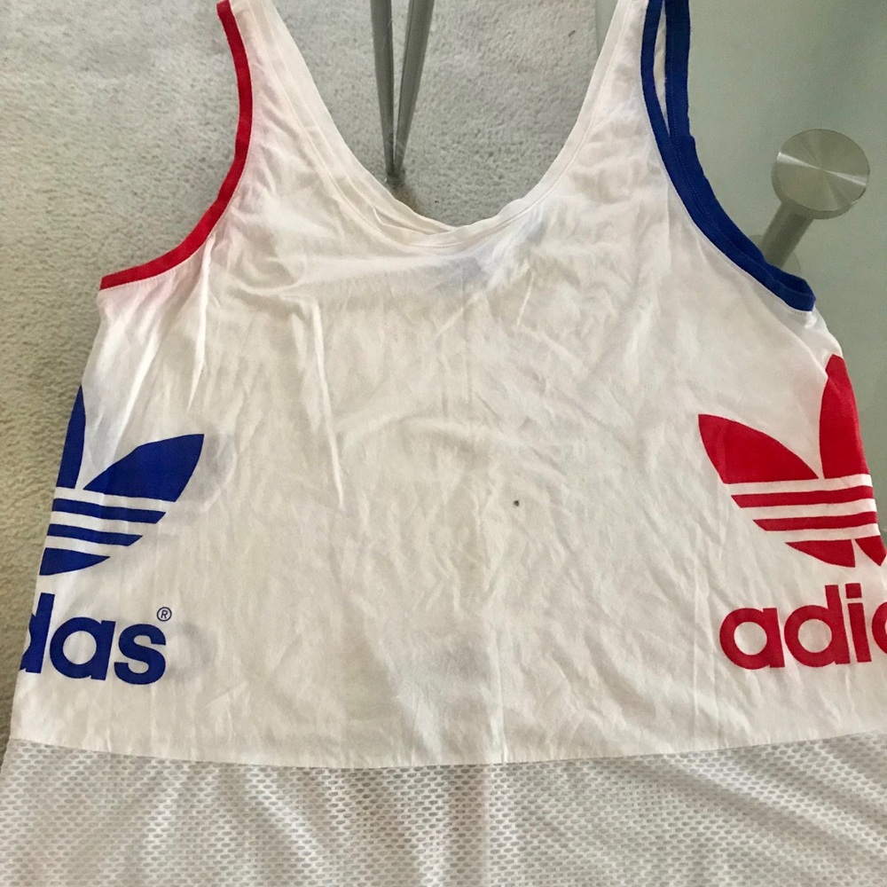 Adidas ladies top with mesh bottom
